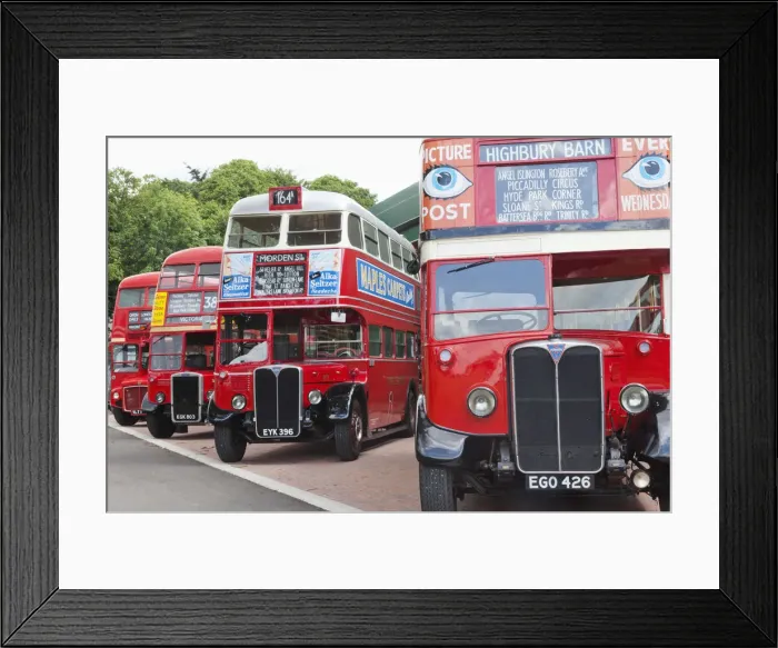 Framed Print : England, Surrey, London, Booklands Museum, London Bus Museum, Vintage Buses Framed Print : England, Surrey, London, Booklands Museum, London Bus Museum, Vintage Buses