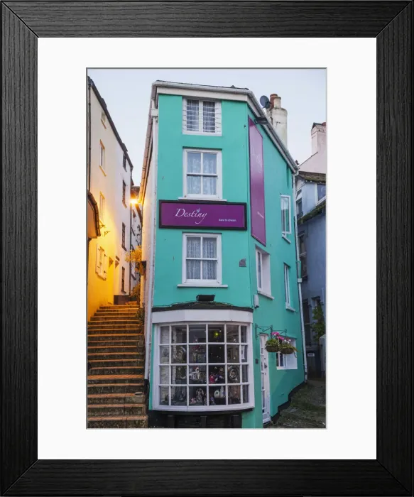Framed Print : England, Devon, Brixham, Brixham Harbour, Street Scene Framed Print : England, Devon, Brixham, Brixham Harbour, Street Scene
