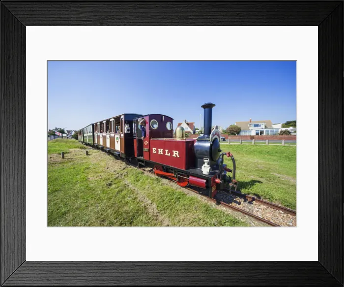 Framed Print : England, Hampshire, Hayling Island, Hayling Seaside Railway Framed Print : England, Hampshire, Hayling Island, Hayling Seaside Railway