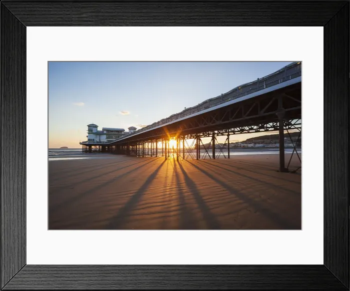 Framed Print : England, Somerset, Weston-Super-Mare, The Grand Pier Framed Print : England, Somerset, Weston-Super-Mare, The Grand Pier
