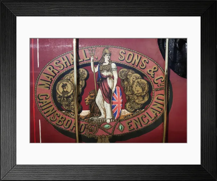 Framed Print : England, Dorset, Blanford, The Great Dorset Steam Fair, Historical Steam Roller
