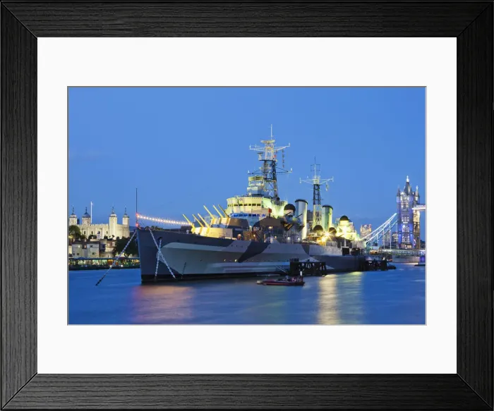 Framed Print : England, London, Southwark, Imperial War Museum, HMS Belfast Framed Print : England, London, Southwark, Imperial War Museum, HMS Belfast