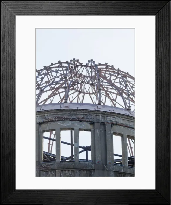 Framed Print : Japan, Kyushu, Hiroshima, Peace Memorial Park, A-Bomb Dome