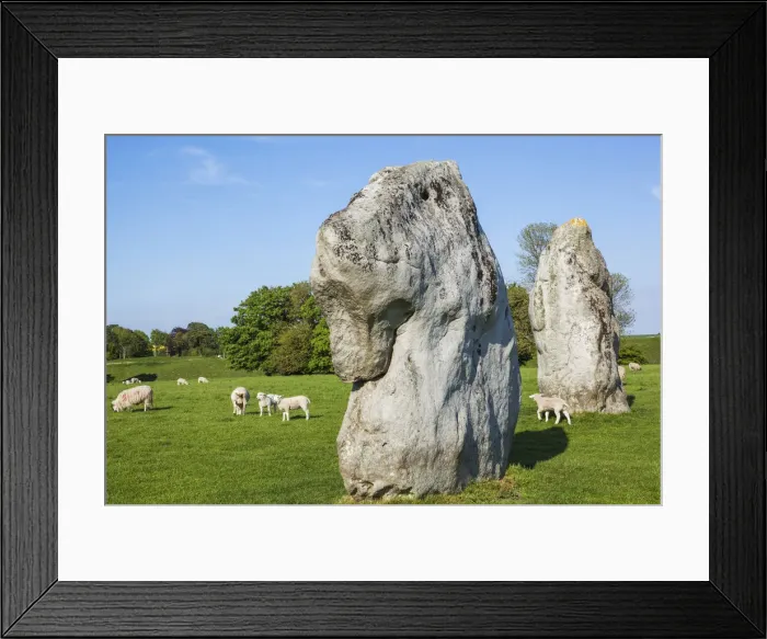 Framed Print : England, Wiltshire, Avebury, Avebury Stone Circle