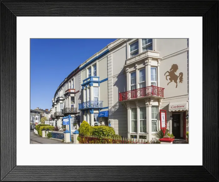 Framed Print : England, Somerset, Weston-Super-Mare, Typical Bed and Breakfast Accomodation Framed Print : England, Somerset, Weston-Super-Mare, Typical Bed and Breakfast Accomodation