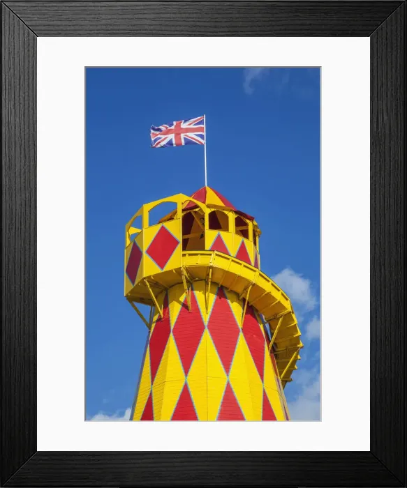 Framed Print : England, Somerset, Weston-Super-Mare, Helter Skelter Framed Print : England, Somerset, Weston-Super-Mare, Helter Skelter