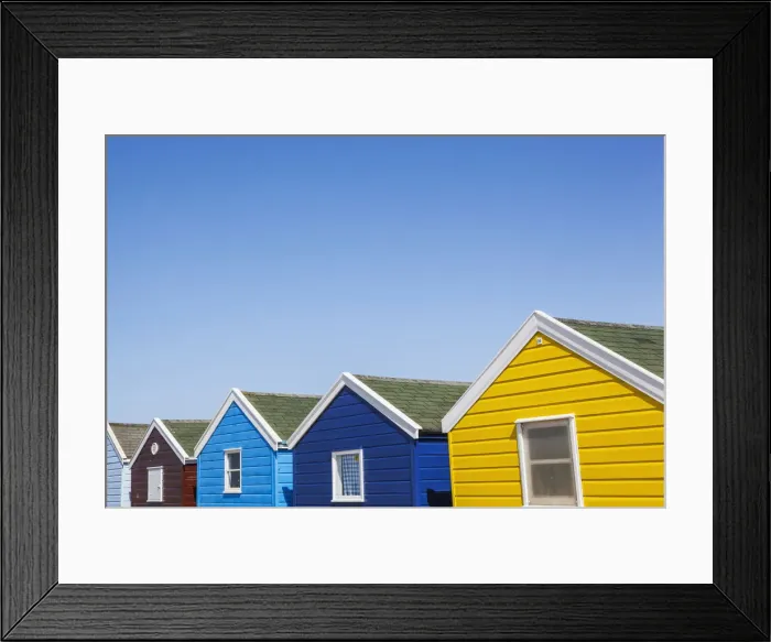 Framed Print : England, Suffolk, Southwold, Beach Huts Framed Print : England, Suffolk, Southwold, Beach Huts