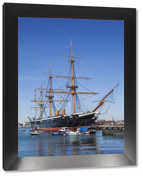 England, Hampshire, Portsmouth, Portsmouth Navel Dockyard, HMS Warrior, 1861