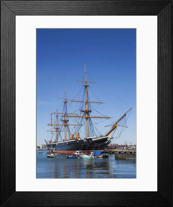 Framed Print : England, Hampshire, Portsmouth, Portsmouth Navel Dockyard, HMS Warrior, 1861 Framed Print : England, Hampshire, Portsmouth, Portsmouth Navel Dockyard, HMS Warrior, 1861