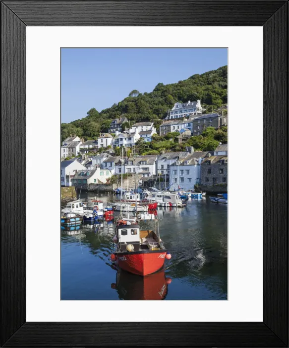 Framed Print : England, Cornwall, Polperro Framed Print : England, Cornwall, Polperro