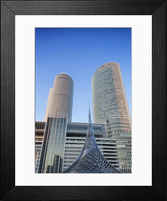 Framed Print : Japan, Honshu, Aichi, Nagoya, JR Central Towers Framed Print : Japan, Honshu, Aichi, Nagoya, JR Central Towers