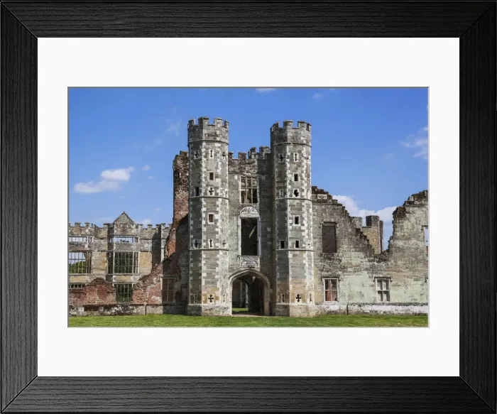 Framed Print : England, West Sussex, Midhurst, Cowdray Castle Framed Print : England, West Sussex, Midhurst, Cowdray Castle