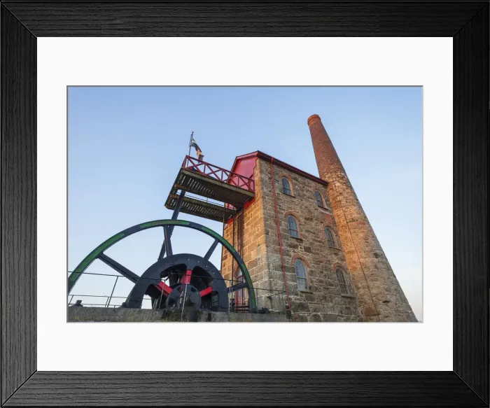Framed Print : England, Cornwall, Redruth, East Pool Mine