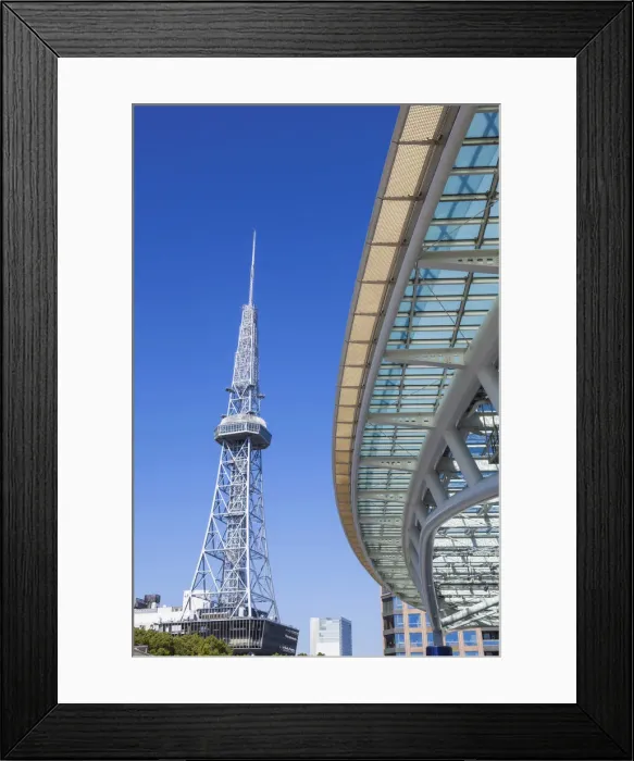 Framed Print : Japan, Honshu, Aichi, Nagoya, Nagoya TV Tower and Oasis 21 Building Framed Print : Japan, Honshu, Aichi, Nagoya, Nagoya TV Tower and Oasis 21 Building
