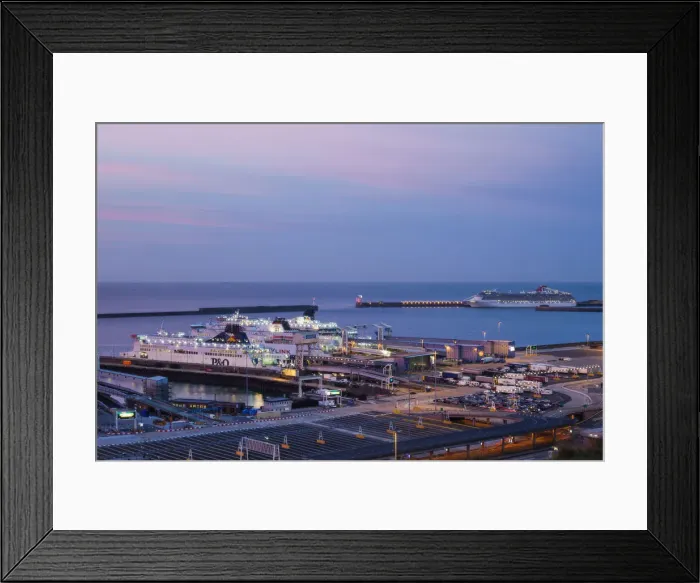Framed Print : England, Kent, Dover, Dover Port Framed Print : England, Kent, Dover, Dover Port