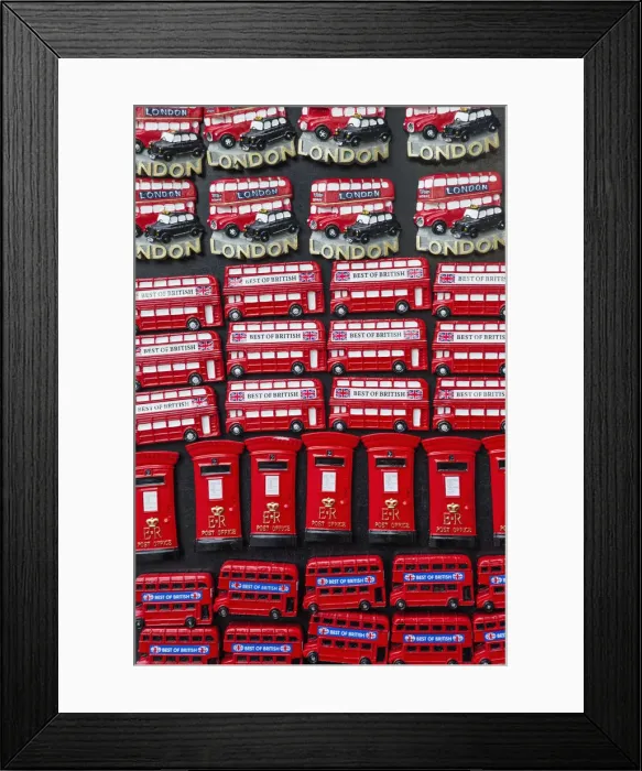 Framed Print : England, London, Portobello Road, Shop display of Souvenir Fridge Magnets Framed Print : England, London, Portobello Road, Shop display of Souvenir Fridge Magnets