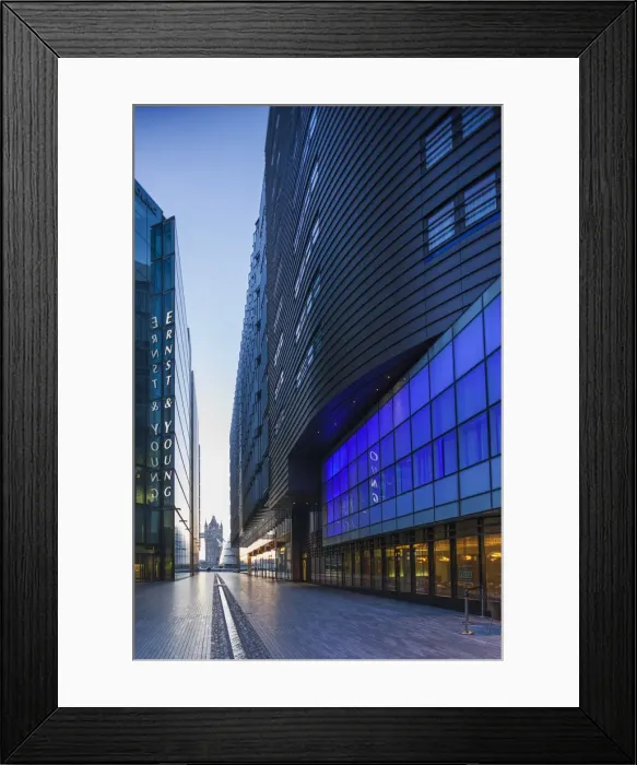 Framed Print : England, London, Southwark, More London Piazza, More London Riverside and Tower Bridge Framed Print : England, London, Southwark, More London Piazza, More London Riverside and Tower Bridge