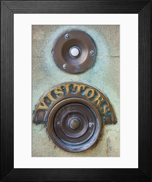 Framed Print : England, Somerset, Bath, The Circus, Old Doorbell Detail Framed Print : England, Somerset, Bath, The Circus, Old Doorbell Detail