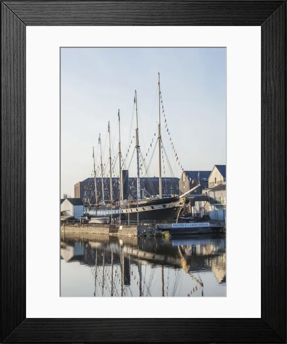 Framed Print : England, Somerset, Bristol, Brunels SS Great Britain Framed Print : England, Somerset, Bristol, Brunels SS Great Britain