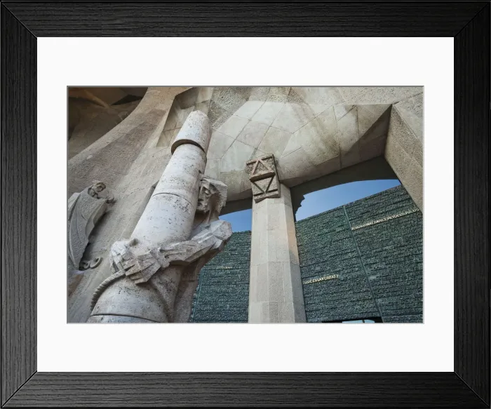 Framed Print : Spain, Barcelona, Sagrada Familia, Flagellation of Christ Statue Framed Print : Spain, Barcelona, Sagrada Familia, Flagellation of Christ Statue
