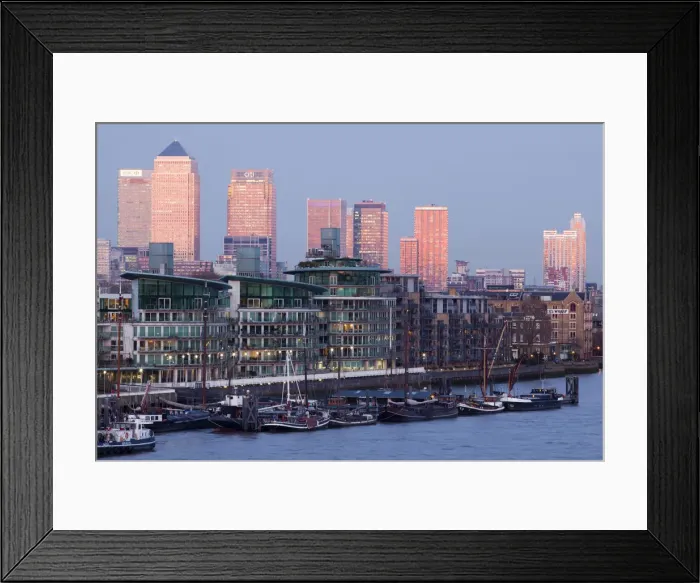 Framed Print : England, London, Docklands, Canary Wharf Framed Print : England, London, Docklands, Canary Wharf