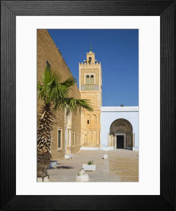 Framed Print : Tunisia, Kairouan, Zaouia of Sidi Sahab, known as the Barbers Mosque - the burial Framed Print : Tunisia, Kairouan, Zaouia of Sidi Sahab, known as the Barbers Mosque - the burial