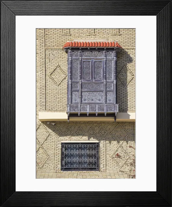 Framed Print : Tunisia, Kairouan, Decorative wooden window of house in the Madina Framed Print : Tunisia, Kairouan, Decorative wooden window of house in the Madina