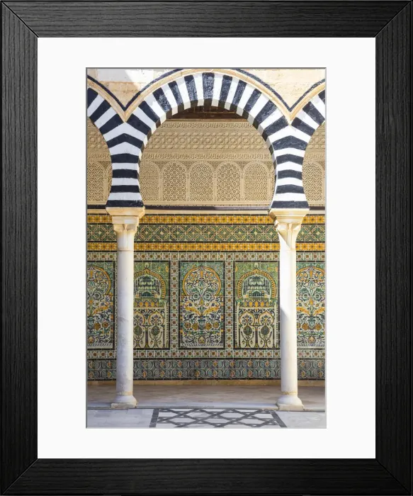 Framed Print : Tunisia, Kairouan, Zaouia of Sidi Abid Al Ghariani