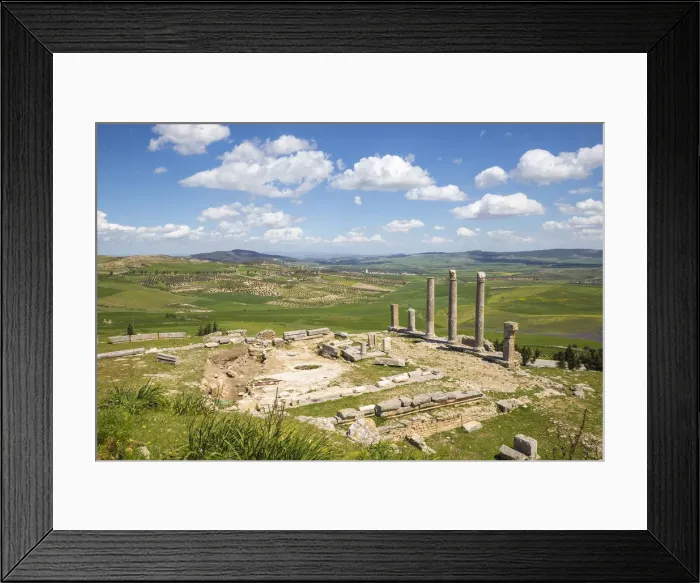 Framed Print : Tunisia, Teboursouk, Dougga archaeological site, Temple of Saturn Framed Print : Tunisia, Teboursouk, Dougga archaeological site, Temple of Saturn