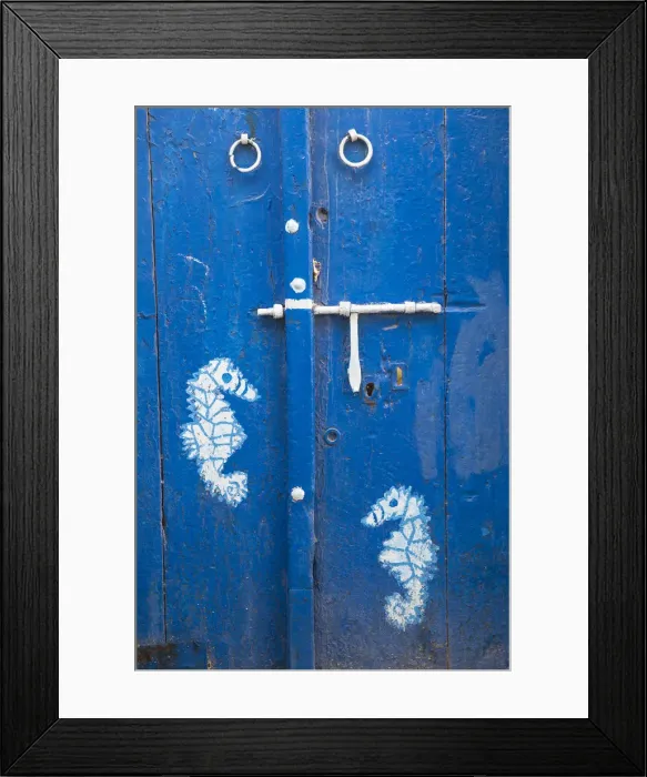 Framed Print : Tunisia, Bizerte, Door in the old port Framed Print : Tunisia, Bizerte, Door in the old port