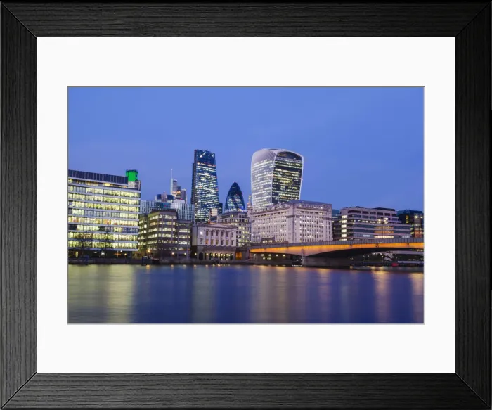 Framed Print : England, London, City of London Skyline Framed Print : England, London, City of London Skyline