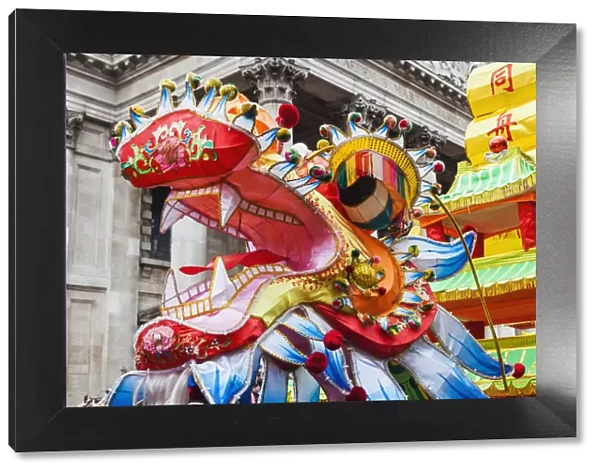 England, London, Chinese New Year Parade, Chinese Dragon
