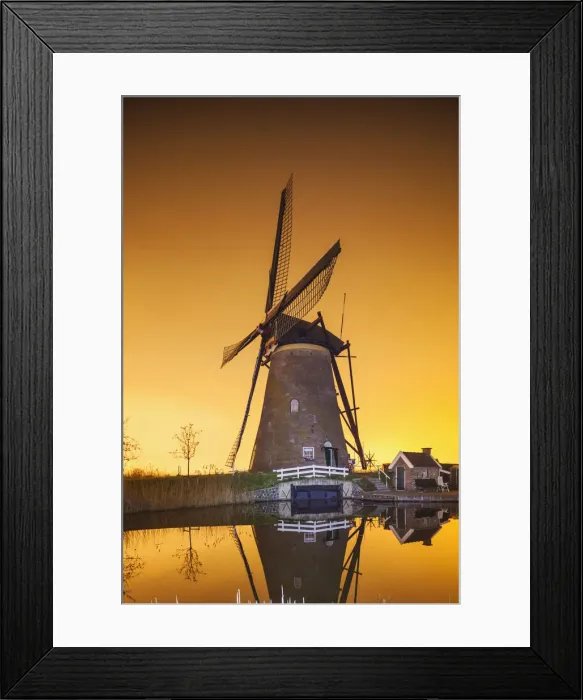 Framed Print : Europe, Netherlands, Alblasserdam, Kinderdijk, Windmills Framed Print : Europe, Netherlands, Alblasserdam, Kinderdijk, Windmills