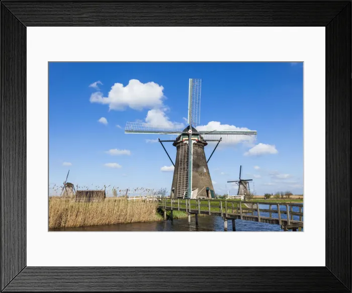 Framed Print : Europe, Netherlands, Alblasserdam, Kinderdijk, Windmills Framed Print : Europe, Netherlands, Alblasserdam, Kinderdijk, Windmills