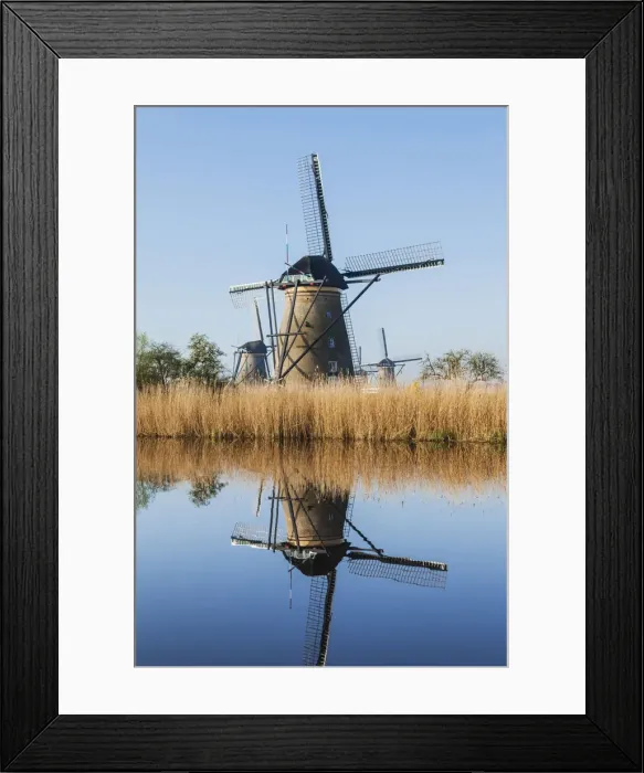 Framed Print : Europe, Netherlands, Alblasserdam, Kinderdijk, Windmills Framed Print : Europe, Netherlands, Alblasserdam, Kinderdijk, Windmills