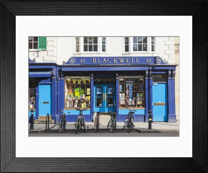 Framed Print : England, Oxfordshire, Oxford, Blackwell Bookshop Framed Print : England, Oxfordshire, Oxford, Blackwell Bookshop