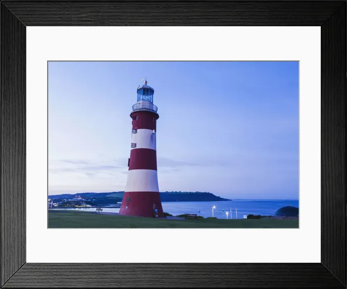 Framed Print : England, Devon, Plymouth, Plymouth Hoe, Smeatons Tower aka Eddystone Lighthouse Framed Print : England, Devon, Plymouth, Plymouth Hoe, Smeatons Tower aka Eddystone Lighthouse