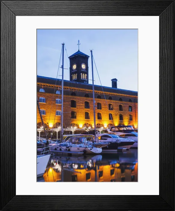 Framed Print : England, London, Wapping, St. Katharine Docks Framed Print : England, London, Wapping, St. Katharine Docks