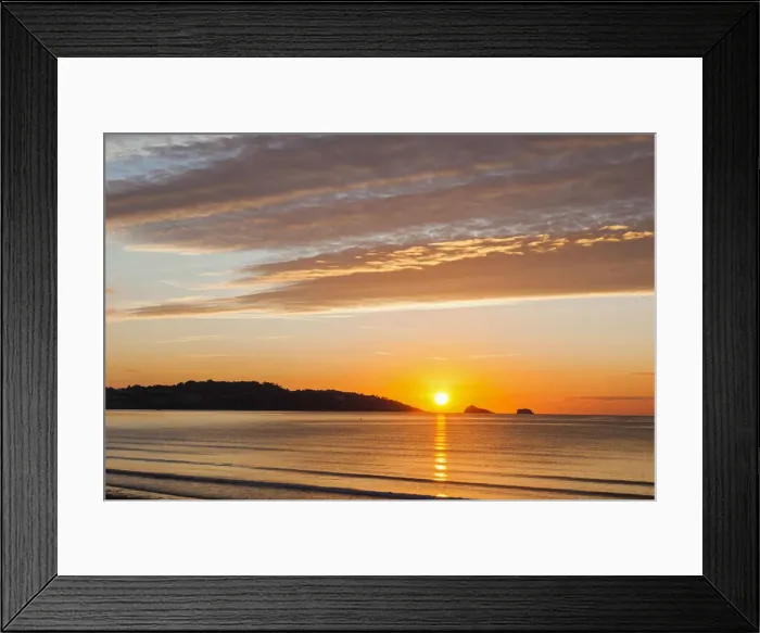 Framed Print : England, Devon, Torquay, Sunrise Over Torbay Framed Print : England, Devon, Torquay, Sunrise Over Torbay