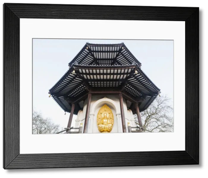 Framed Print : England, London, Battersea, Battersea Park, The Peace Pagoda Framed Print : England, London, Battersea, Battersea Park, The Peace Pagoda