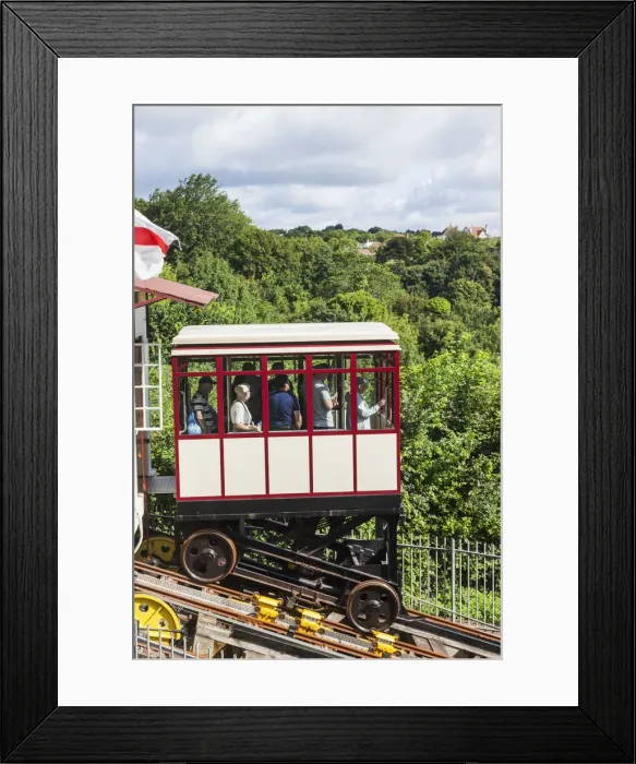 Framed Print : England, Devon, Torquay, Babbacombe, Babbacombe Cliff Railway Framed Print : England, Devon, Torquay, Babbacombe, Babbacombe Cliff Railway