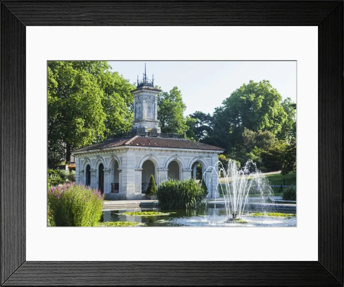 Framed Print : England, London, Kensington, Kensington Gardens, Italian Gardens Framed Print : England, London, Kensington, Kensington Gardens, Italian Gardens
