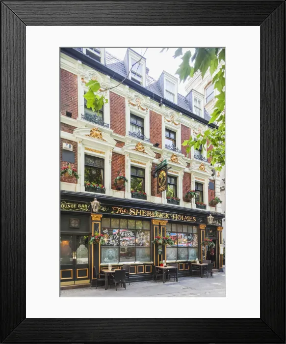 Framed Print : England, London, St Jamess, Sherlock Holmes Pub Framed Print : England, London, St Jamess, Sherlock Holmes Pub