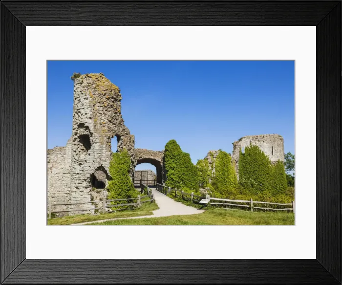 Framed Print : England, East Sussex, Pevensey, Pevensey Bay, Pevensey Castle Framed Print : England, East Sussex, Pevensey, Pevensey Bay, Pevensey Castle