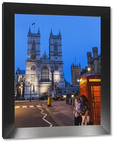 England, London, Westminster, Westminster Abbey at Night