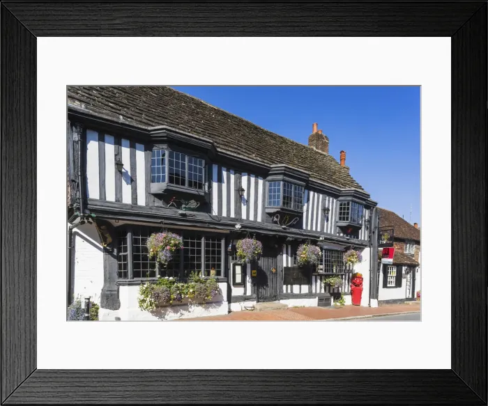 Framed Print : England, East Sussex, Alfriston, The Star Inn Pub and Hotel Framed Print : England, East Sussex, Alfriston, The Star Inn Pub and Hotel