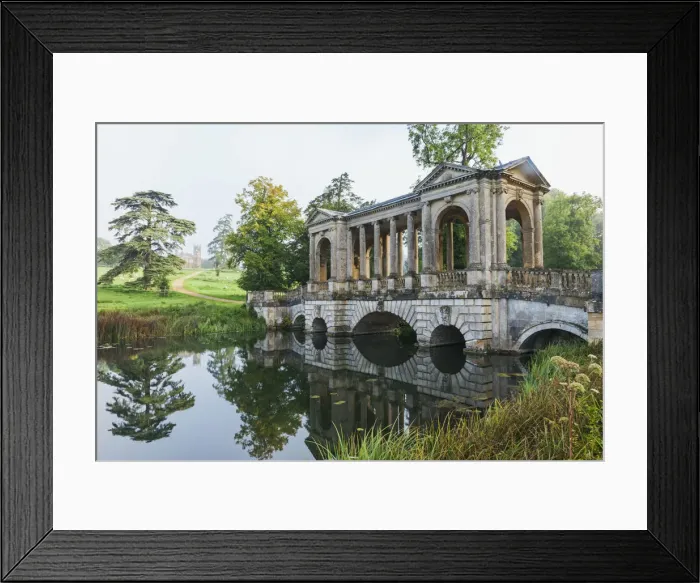 Framed Print : England, Buckinghamshire, Stowe, Stowe Landscape Gardens, The Palladian Bridge Framed Print : England, Buckinghamshire, Stowe, Stowe Landscape Gardens, The Palladian Bridge
