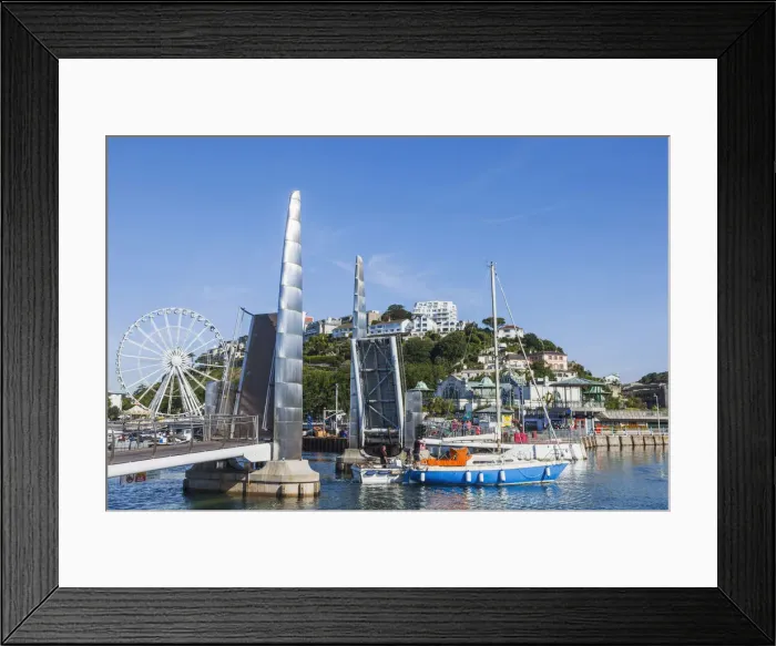 Framed Print : England, Devon, Torquay, Torquay Harbour Framed Print : England, Devon, Torquay, Torquay Harbour