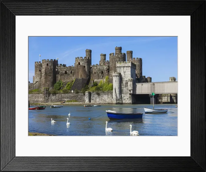 Framed Print : Wales, Gwynedd, Conwy, Conwy Castle Framed Print : Wales, Gwynedd, Conwy, Conwy Castle