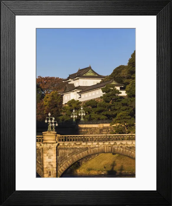 Framed Print : Japan, Honshu, Tokyo, Imperial Palace, Nijubashi Bridge Framed Print : Japan, Honshu, Tokyo, Imperial Palace, Nijubashi Bridge